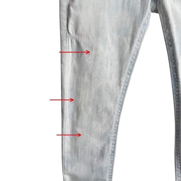 True Religion Jennie Curvy Mid Rise Flap Single Needle Skinny Jeans Sz 27 Blue - Picture 8 of 15